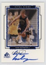 1999 SP Top Prospects Vital Signs Evan Eschmeyer #EE Auto 17wy