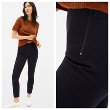 Everlane Women’s The Side-Zip Stretch Cotton Pant Black Work Pants Size 12