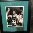 Larry Bird Framed Signed Auto 8x10 Cigar Celebration Photograph - Boston Celtics