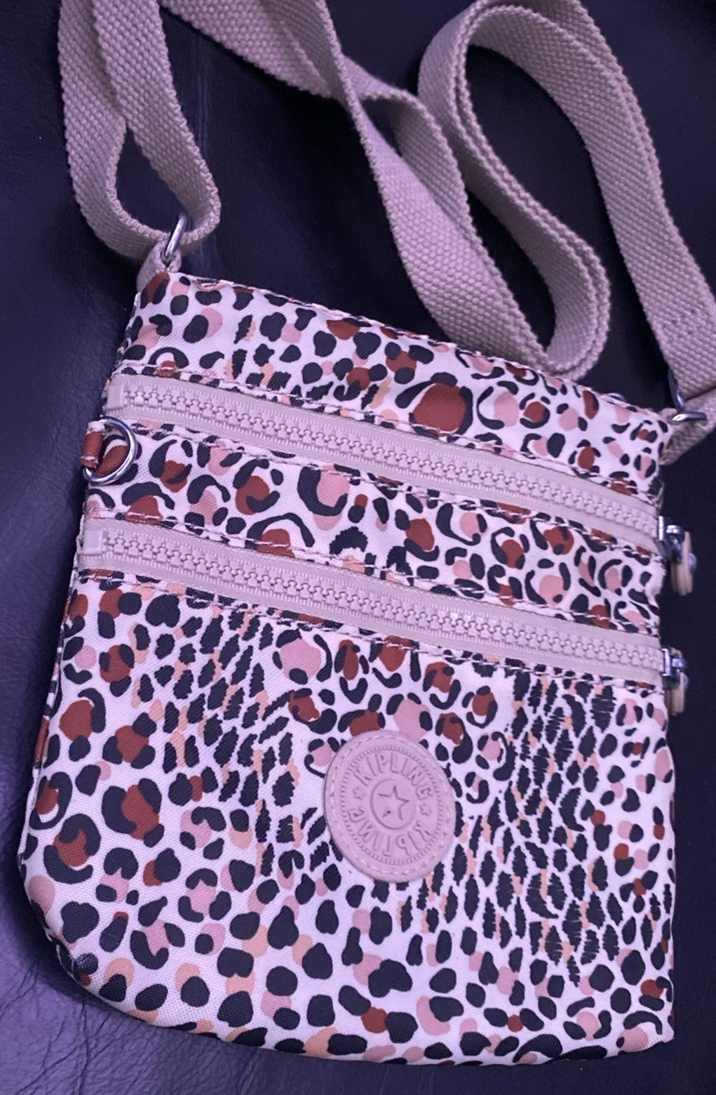 Kipling Multicolored Cheetah Print Crossbody Purs… - image 3