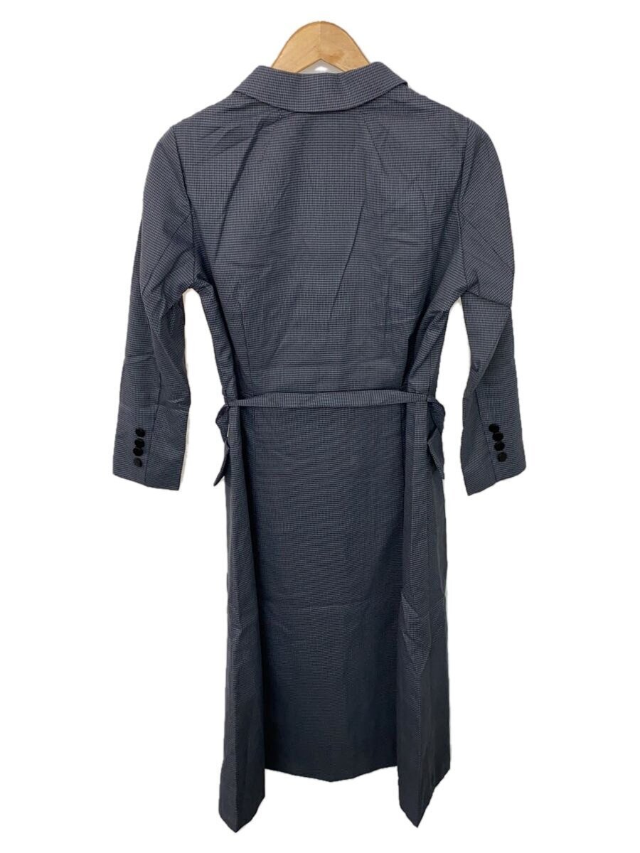 Ameri Trench Coat/Free/Polyester/Nvy/Houndstooth/… - image 2