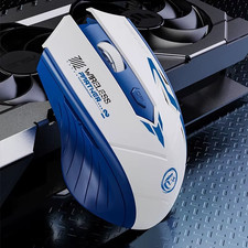 Dual-Mode Bluetooth Mouse 2.4G Wireless Mouse 6 Keys Backlight Rechargeable Gami