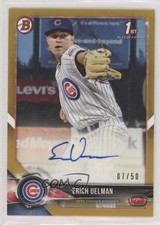 2018 Bowman Prospect Gold 7/50 Erich Uelmen Erich Uelman #PA-EU Auto 8p8