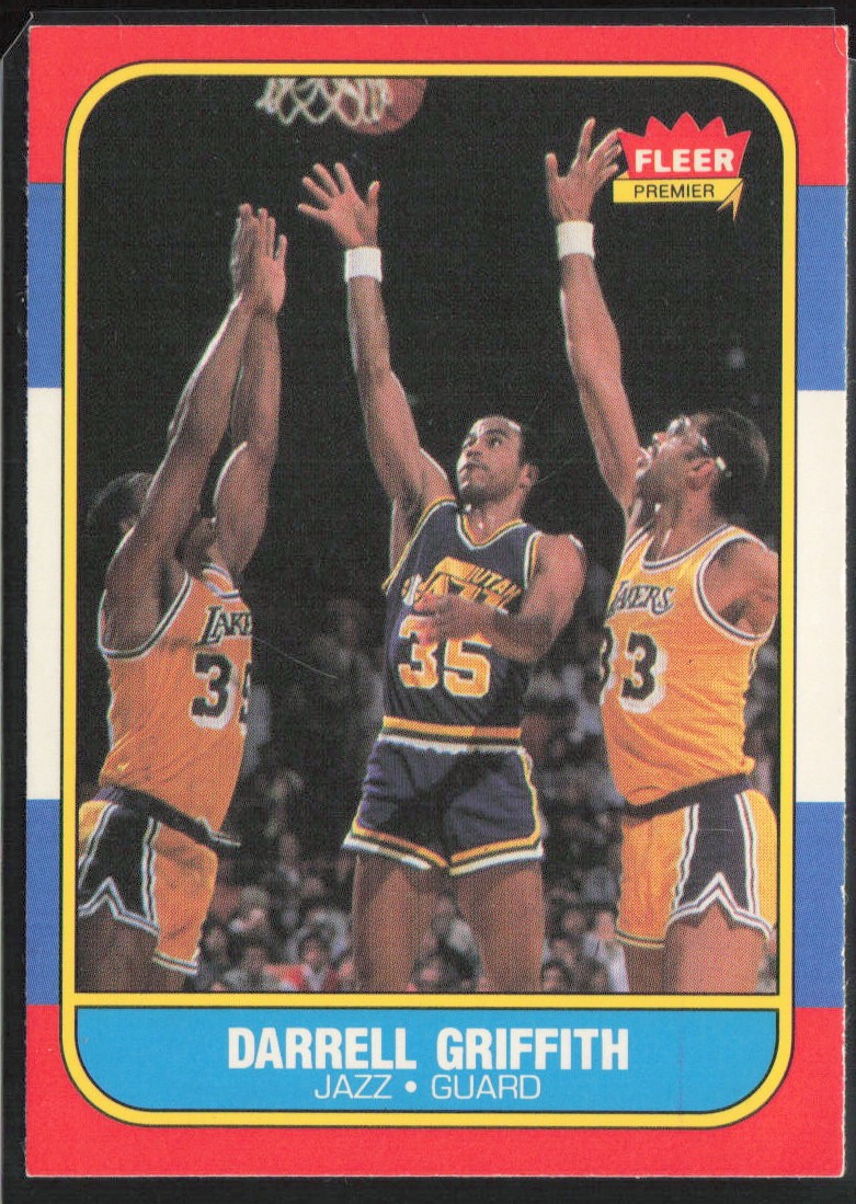 Darrell Griffith 1986-87 Fleer #42 Utah Jazz