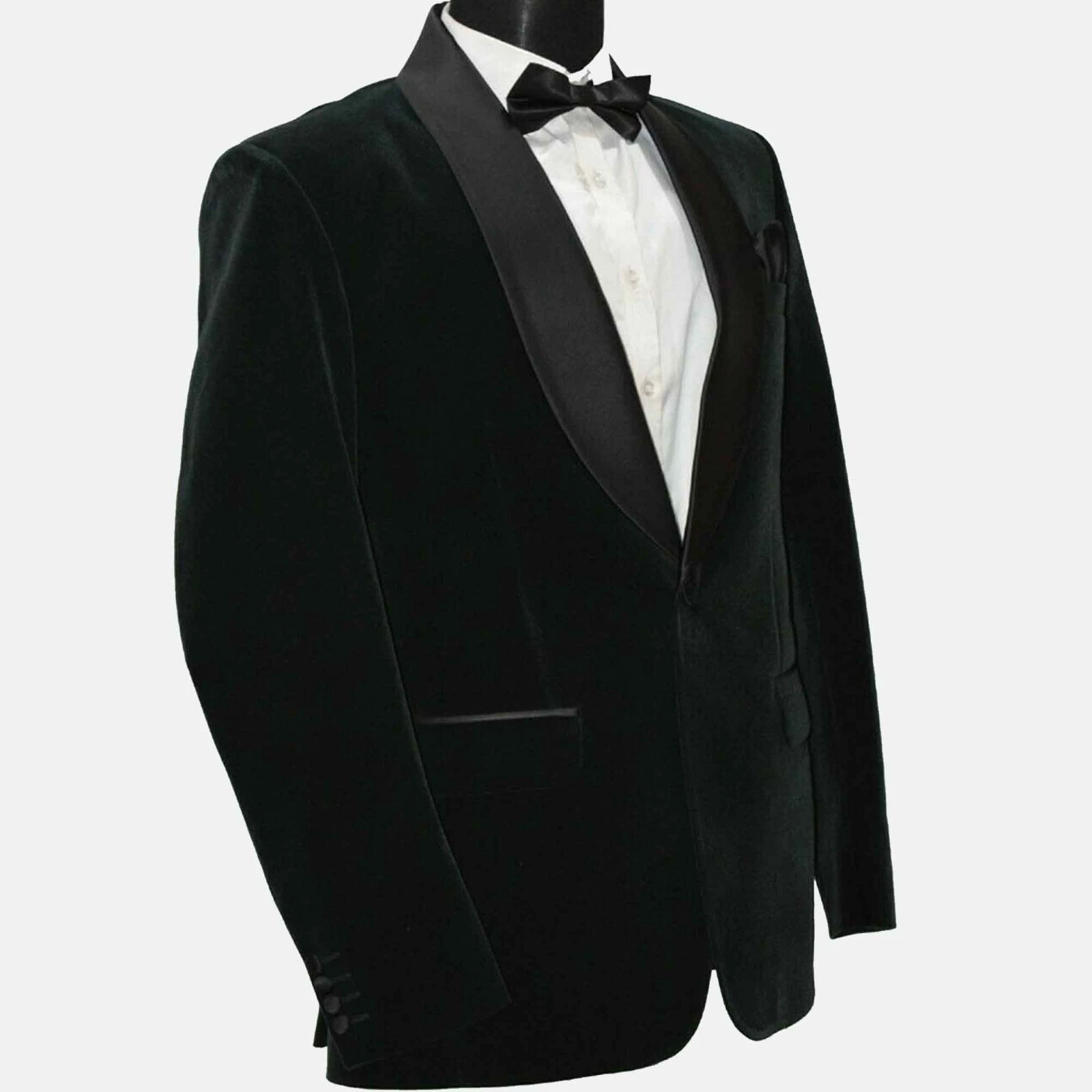 Men's Green Smoking Jacket Designer Wedding Party Wear Tuxedo Blazer
