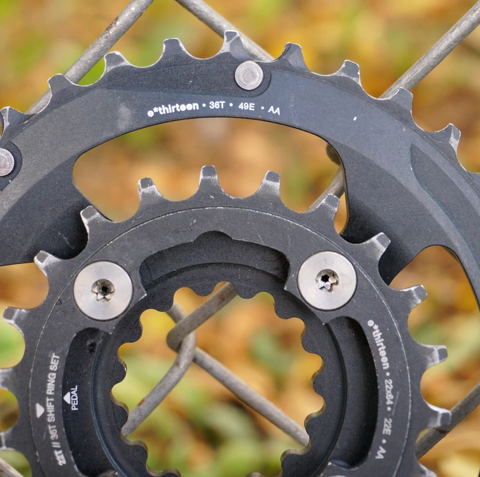 e-Thirteen Chainring Set 22T 36T 64 BCD Direct Mount ShiftRing Shift Ring MTB XC - Image 3 of 4