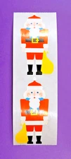 2 Rare Vintage 80's Mrs. Grossman's Christmas Nutcracker Santa Sticker Mods Lot