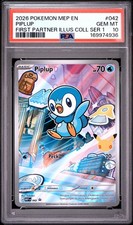 2026 POKEMON MEP FIRST PARTNER ILLUSTRATION COLLECTION #042 PIPLUP PSA 10