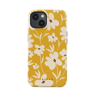 Burga für iPhone 15 Handyhülle Case Cover Beige Gelb Schutzhülle Neu