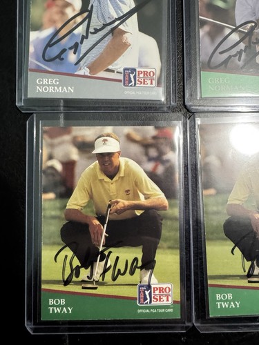 12 - 1991 Pro Set Greg Norman, Chi Chi Rodriguez, Tom Kite, Bob Tway Autographs - Picture 18 of 19