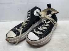 Converse Run Star Hike Womens Black White Size 10 Canvas Platform High Top Shoes