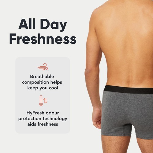 5er Pack Herren Boxershorts mit HyFresh Geruchsschutz Technologie - Atmungsaktiv Herren... - Bild 3 von 4