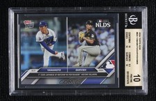 2024 Topps Now NLDS /6809 Yoshinobu Yamamoto Yu Darvish BGS 10 PRISTINE 1or8