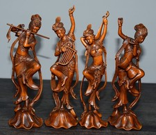 Exquisite Small Leaf Boxwood Four Beauties Ornaments