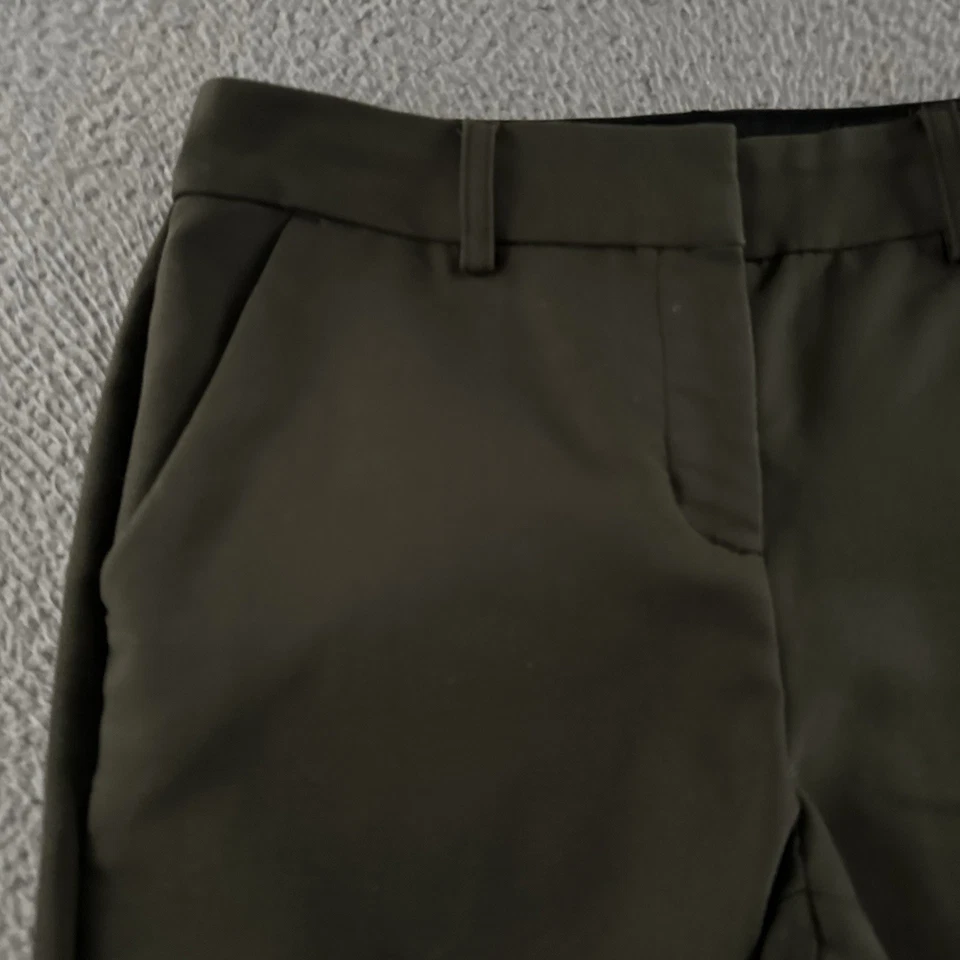 Pantalones Express Mujer Verde Talla 00 Columnista Tobillo Carrera Oficina Mezcla Poliéster Foto 3 de 4