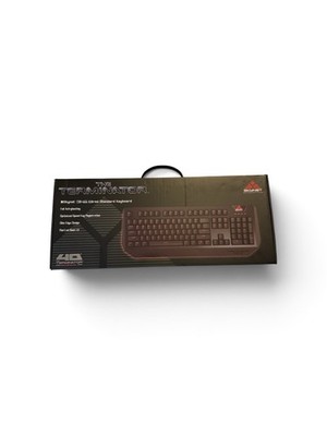 The Terminator 40th Anniversary Skynet CSM-101 Wired Standard Keyboard Red LED