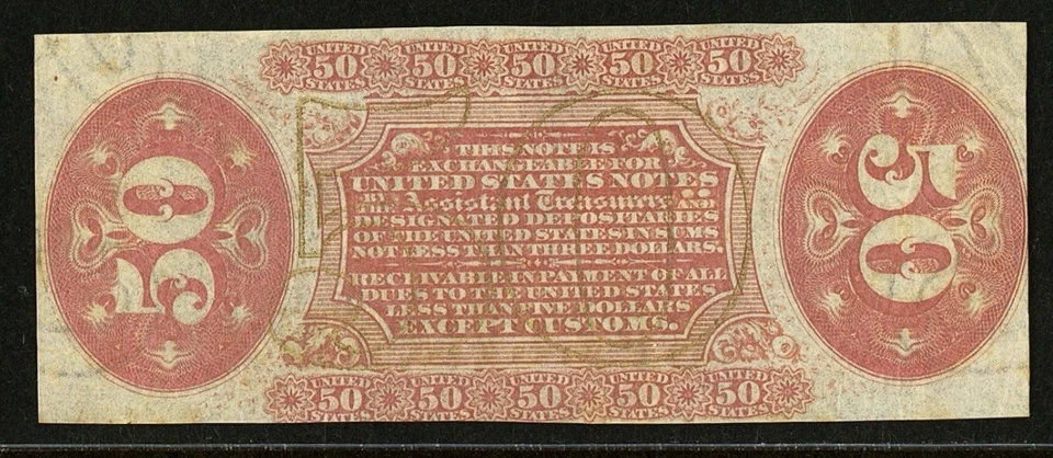 FR# 1324 Fractional 1864 Currency, 50c Civil War 3rd Issue Face Specimen PCGS 45 - Image 3 of 4