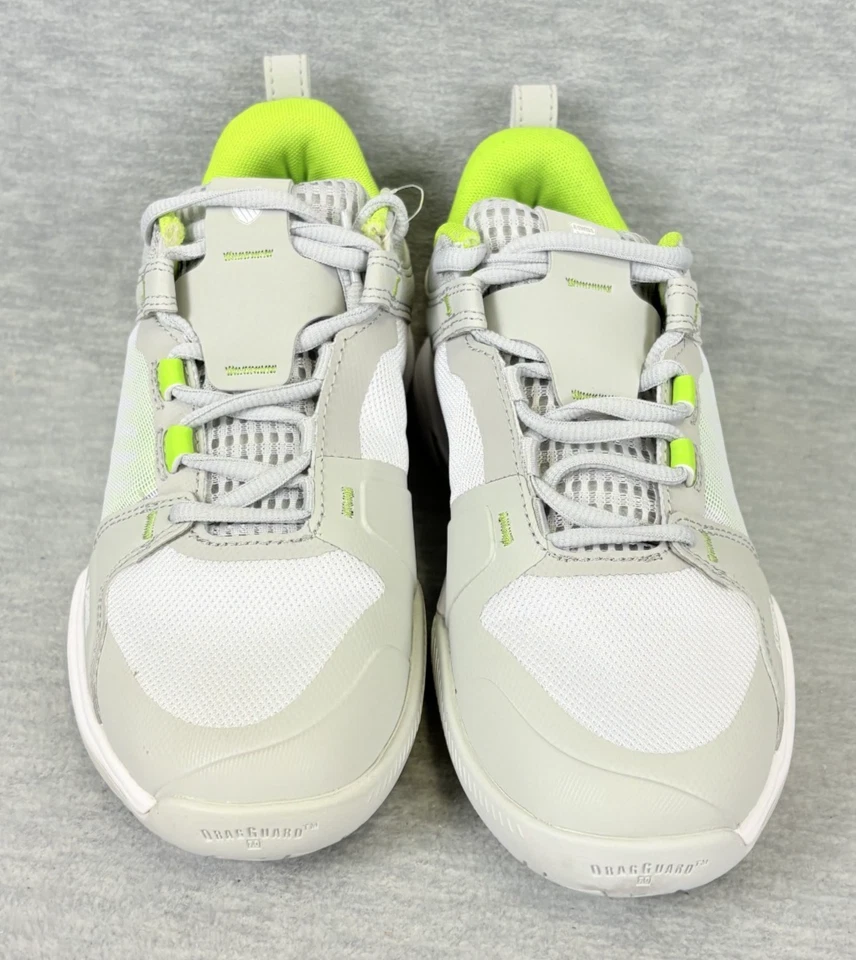 Zapatos de equipo K-Swiss Ultrashot para mujer 6 grises blancos lima cancha de tenis pickleball Foto 4 de 4