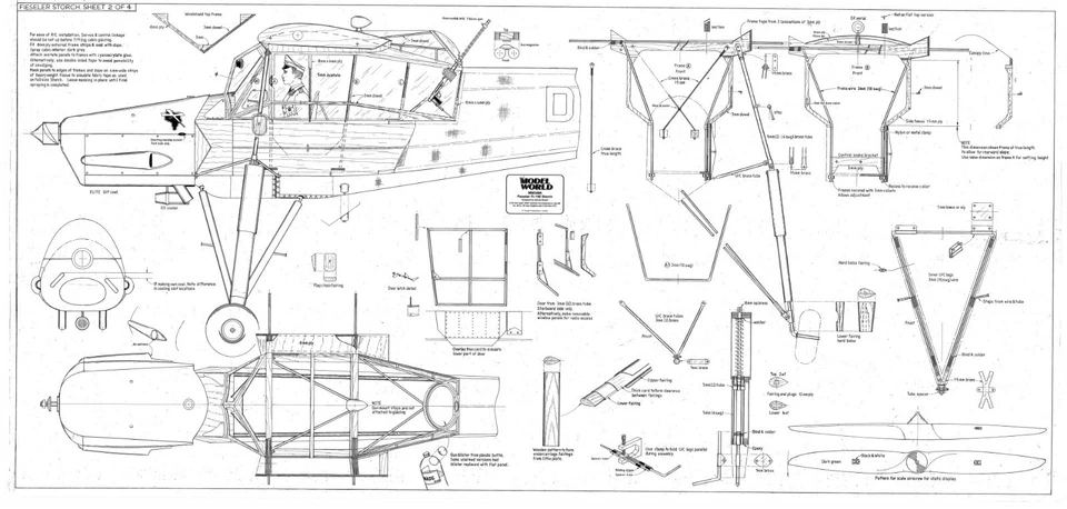 FIESELER (Morane Saulnier fino al 1944) Fi 156 cicogna (larghezza campata 2362 mm) - Immagine 4 di 4