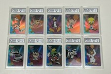 1996 SPACE JAM MICHAEL JORDAN'S TUNE SQUAD T1-T10 Complete Set PSCG 10 Gem Mint