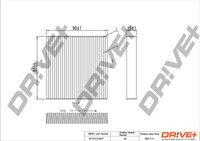 Dr! Ve + DP1110.12.0077 Filter, Innen Luft FüR Daihatsu, Fiat, Hino, Subaru,