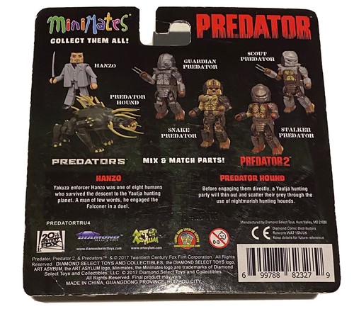 Predators Hanzo and Predator Hound Minimates 2” Figures Brody Rodriguez Movie - Picture 2 of 10