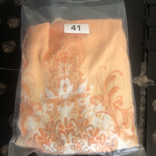 Top túnica naranja floral Cato para mujer talla 26/28 W artístico boho talla grande - Imagen 7 de 7