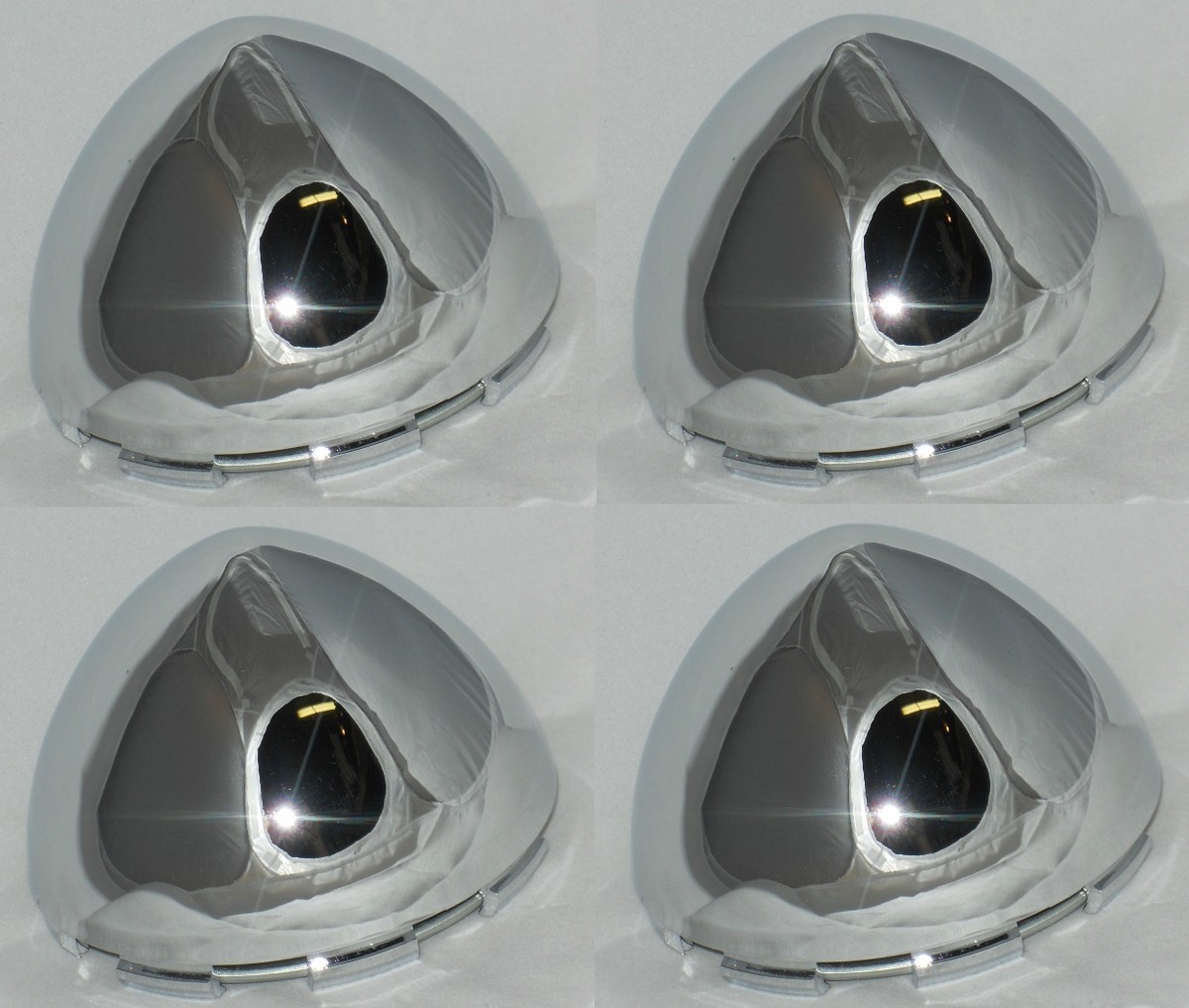 4 - 614-3072 MT100K81 F012-04 Bullet Dome Chrome Wheel