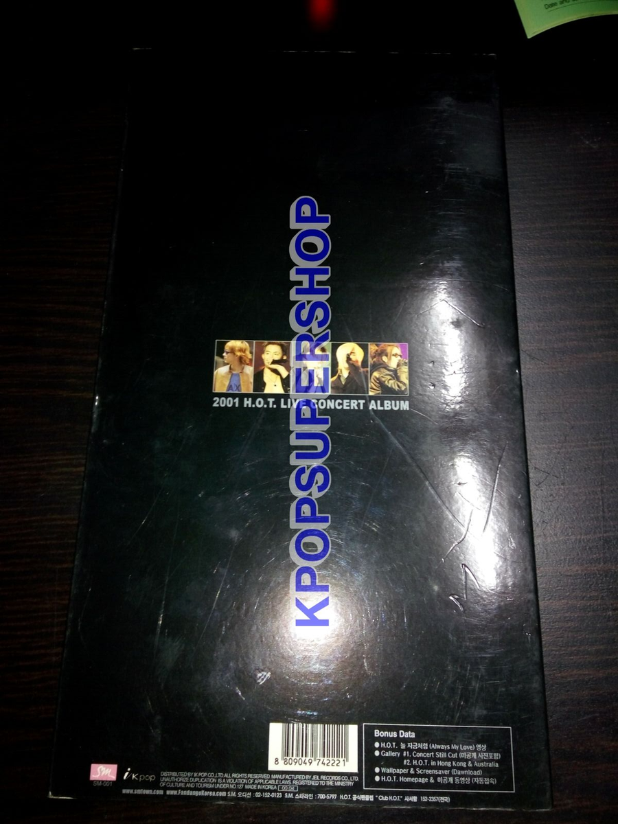 H.O.T. Forever 2001 Live Concert in Seoul Olympic Stadium CD Set