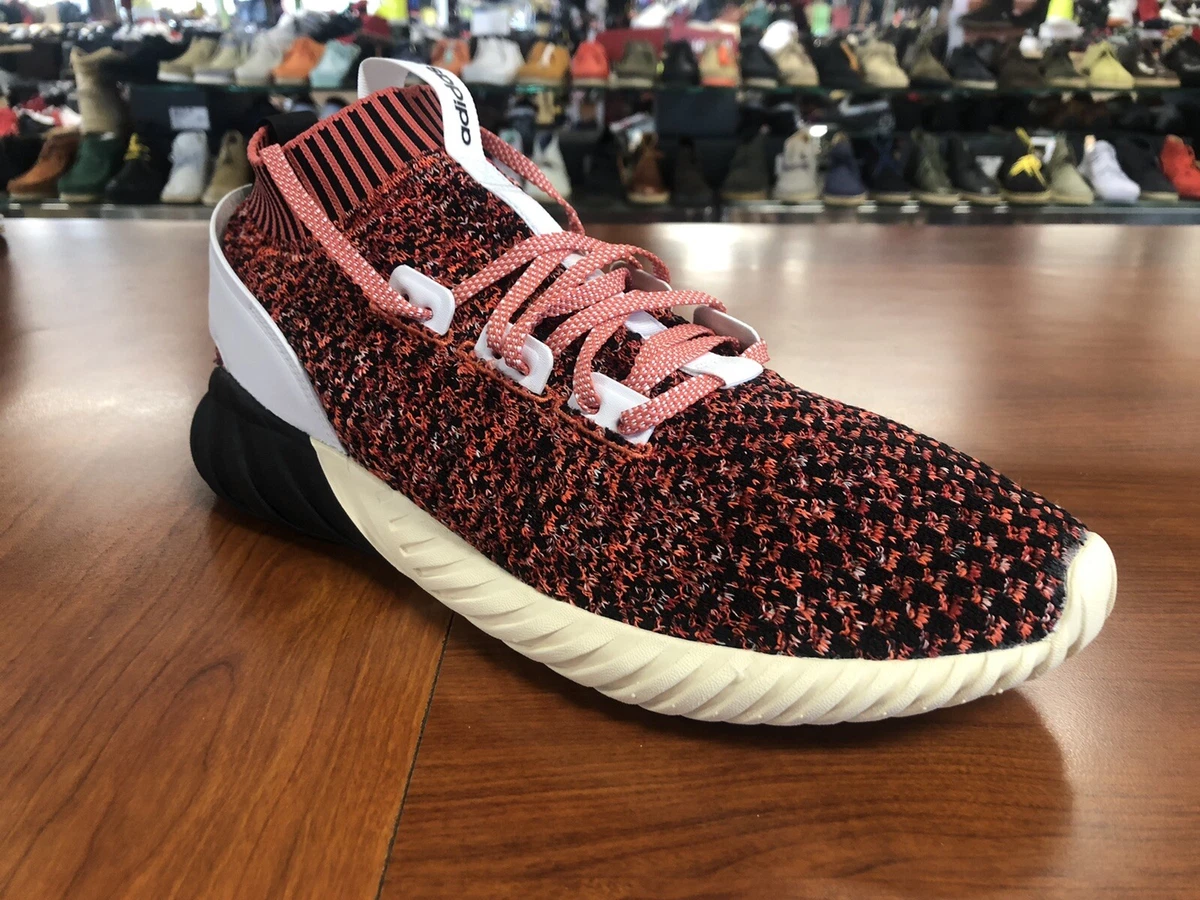 Adidas Tubular Doom Sock Primeknit Men s Size 12.5 Red Black Ecru Tint CQ0950