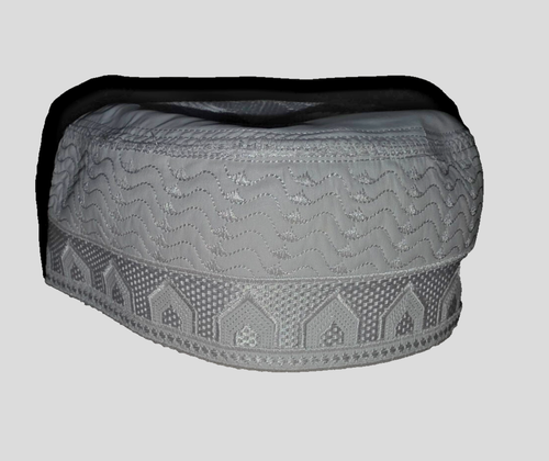 Hats For Muslims | Islamic Hats | Tupi |  Kufi Head Wear Black and White | - Picture 4 of 5