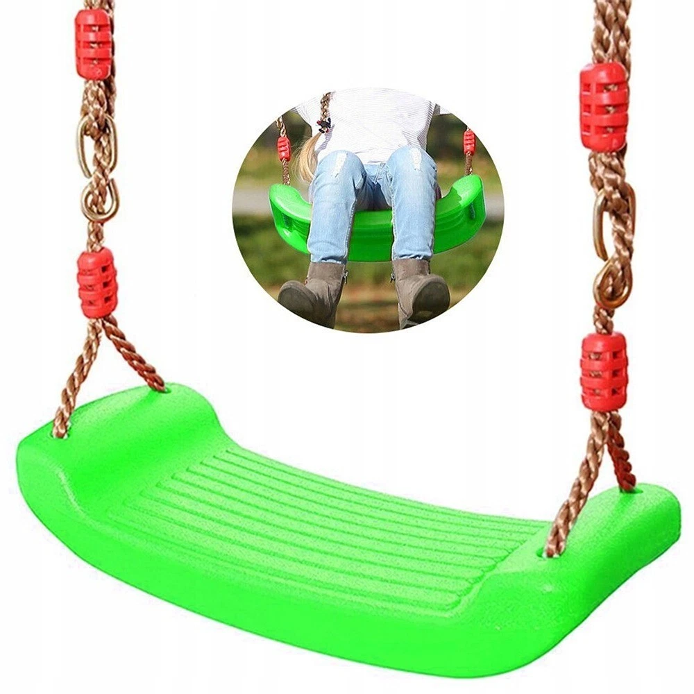 Costway Altalena 100 cm con altezza regolabile per bambini e adulti, Altalena rotonda per interno ed esterno, Verde