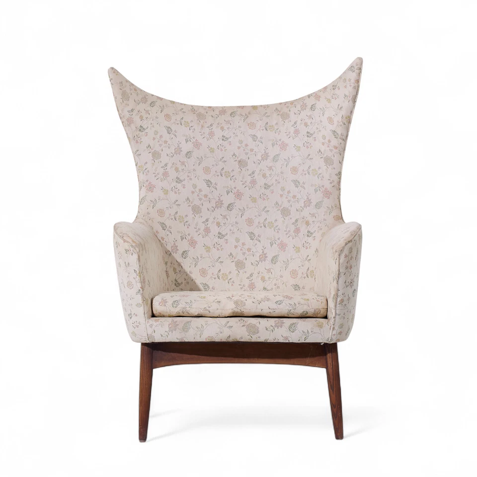 H.W. Silla ala danesa de nogal Klein para Bramin Møbler modelo 207/5 mediados de siglo Foto 2 de 4