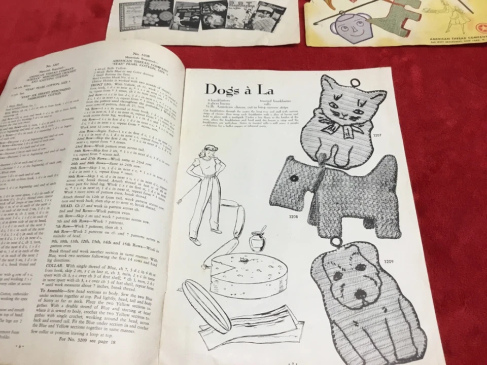 Folleto con patrón de ganchillo 1944 estrella #32 porta ollas vintage - retro - novedad Foto 3 de 4