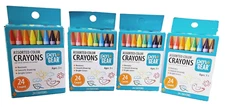 Pen + Gear Classic Crayons, 24 Piece Count, Assorted Colors(4 PK)
