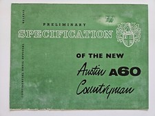 AUSTIN A60 COUNTRYMAN SALES BROCHURE 1960'S