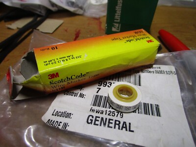00054007093831 3M  Wire Marker Tape Numbers 09383 SDR-50-59 QTY 7
