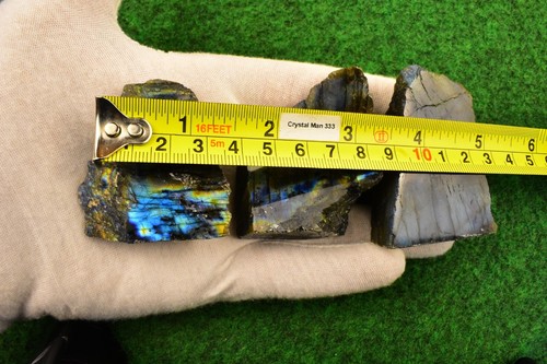 1 Labradorite Crystal Mineral 100-150g Cut Base Standing Décor Feldspar✔ BUYUK✔ - Picture 11 of 21