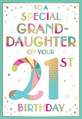 granddaughter 21st birthday card