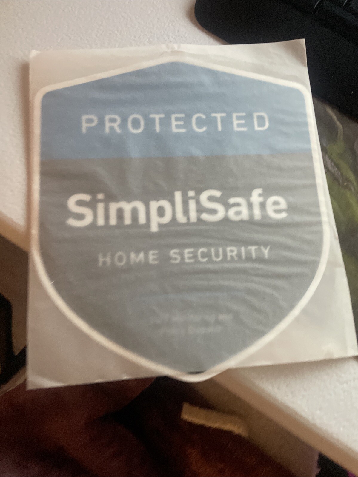 New SimpliSafe Yard Sign 10 x 9 inch Black and Blue NO Steak