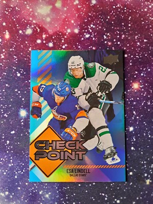 24-25 Upper Deck Esa Lindell Check Point Dallas Stars 