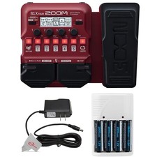 Zoom B1X Pedale Processore Multieffetto Quattro Bassi + Alimentatore Pig Hog PP9V Pig