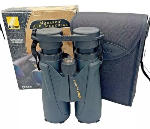 *MINT* Nikon Monarch 10x56 Binoculars, Includes, Strap, Case, Tripod Adapter