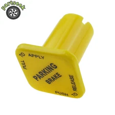 Yellow Parking Brake Knob for Semi Trucks Threaded Type Push-Pull Valves 298818N