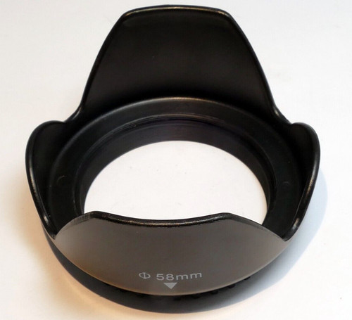 58mm Shade Lens Hood for 18-55mm plastic threaded petal
