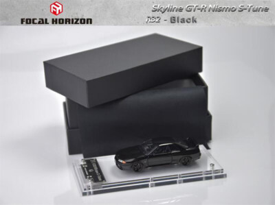 Focal Horizon FH 1:64 Skyline GT-R R32 S-Tune Black Diecast Model