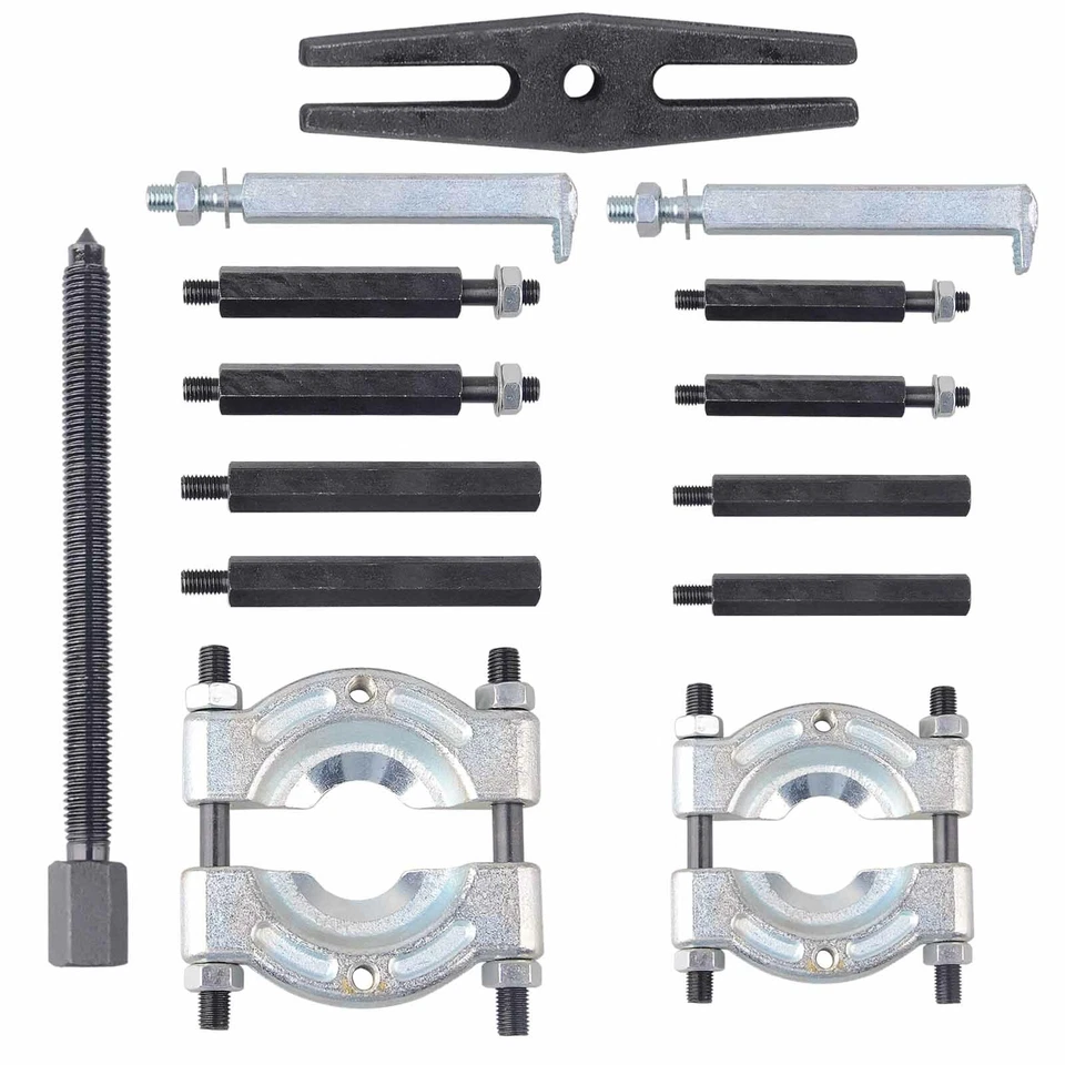 14 pcs Bearing Splitter Gear Puller Fly Wheel Separator Removal Tool Kit Set - image 3 of 3