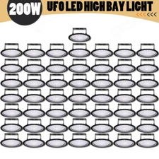 50Pack 200W UFO LED High Bay Light Shop Light Warehouse Commercial Lighting Lamp