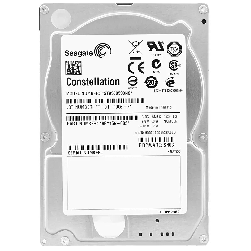 Seagate Constellation ST9500530NS 500GB 2.5"" 7.2K 14mm SATA Server NAS PC HDD