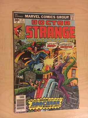 Doctor Strange #21 (Marvel 1976) Key Issue!!! Origin Of Dr. Strange Retold!!!